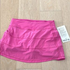 Lululemon NWT Pink Athletic Pace Rival Skirt size 4